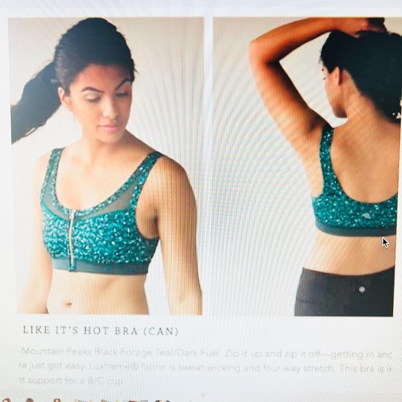 LULULEMON Drop It Like It's Hot green sports bra small EUC - Picture 7 of 7